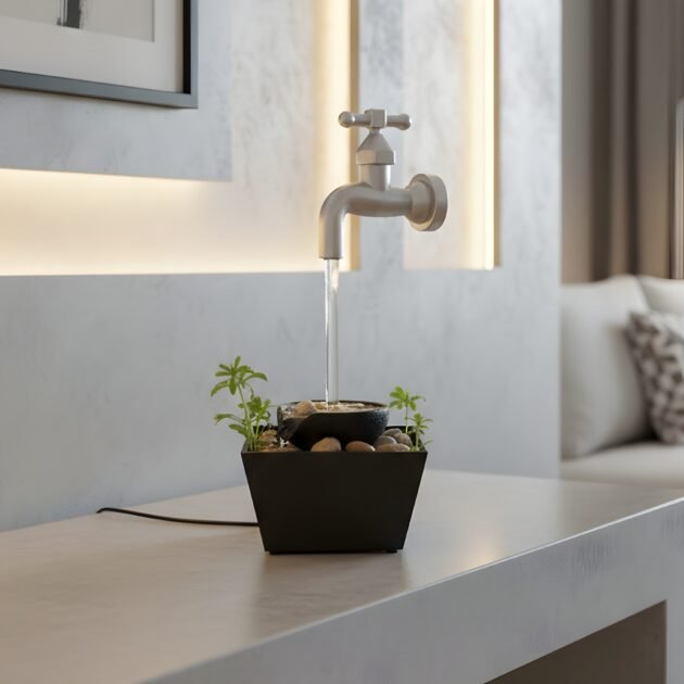 نافورة ديكور مائية أنيقة بلمسة عصرية وهادئة