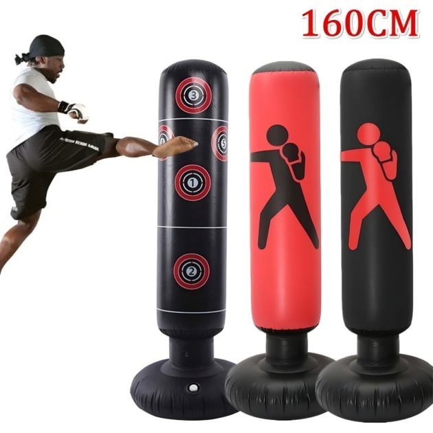 كيس ملاكمة واقف قابل للنفخ 160 سم